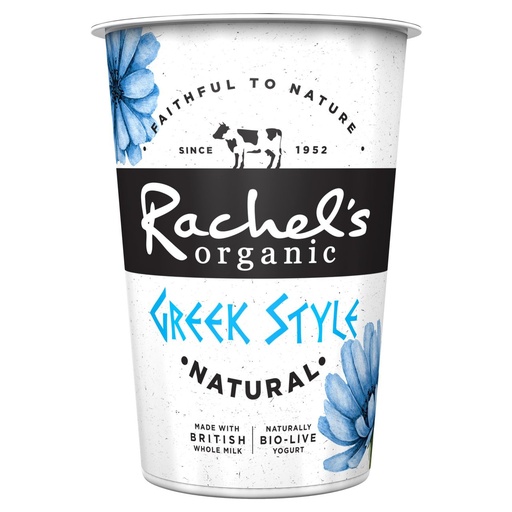 [4818] Rachels Organic Greek Style Yoghurt - LARGE Natural 450g