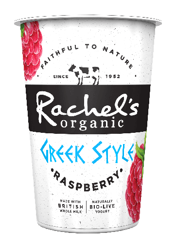 [6974] [25% OFF] Rachels Organic GREEK Style Yoghurt -Raspberry 450g