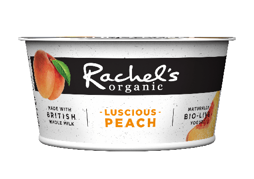 [4001] Rachels Organic Small Pot Yoghurt - Peach 150g