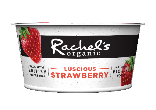 [4005] Rachels Organic  Yoghurt - SMALL Strawberry 150g