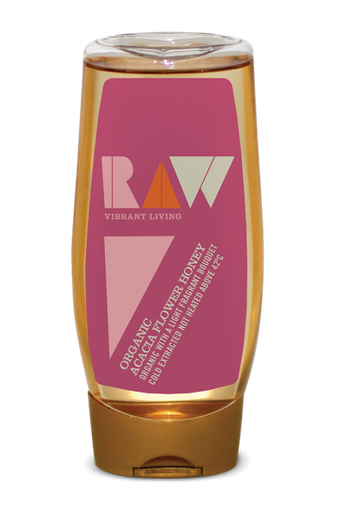 [4706] RAW Organic Honey - Acacia Honey X 6 X 350g