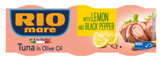 [13591] Rio Mare Canned Tuna MPK - In Olive Oil w/ Lemon n Peper (3x65g)