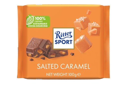 [12464] Ritter Sport Chocolate Colour - Salted Caramel X 12 X 100g