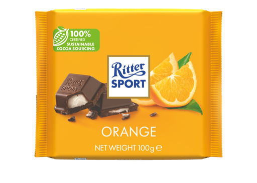 [12465] Ritter Sport Chocolate Colour - Orange X 12 X 100g
