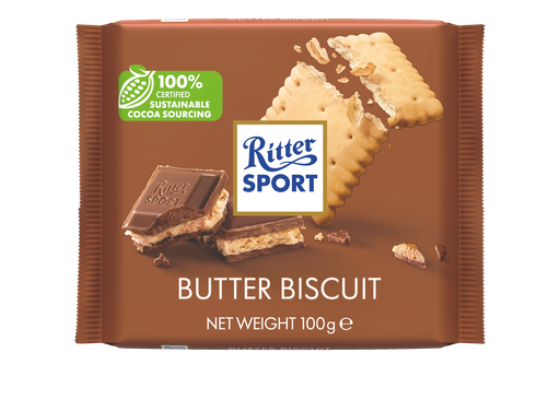 [12470] [10% OFF] Ritter Sport Chocolate Colour - Butter Biscuit X 11 X 100g