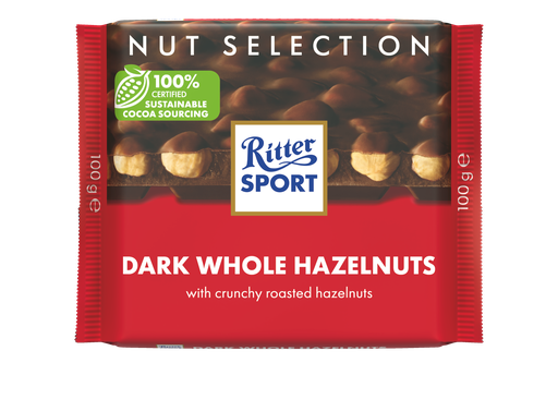 [12476] Ritter Sport Chocolate Nut - Hazelnut Dark Whole X 10 X 100g