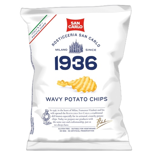 [10126] San Carlo Crisps - Rustic X 16 X 150g