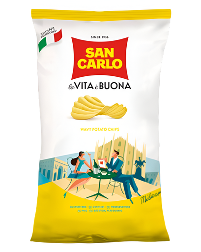 [10126] San Carlo Crisps - Rustic X 16 X 180g