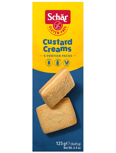 [11856] Schar Gluten Free Biscuits - Custard Cream X 6 X 125g