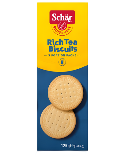 [11857] Schar Gluten Free Biscuits - Rich Tea X 6 X 125g