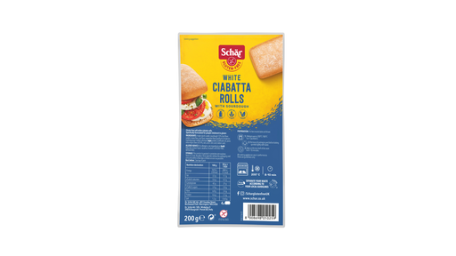 [11350] Schar Gluten Free Bread - White Ciabatta X 6 X 200g