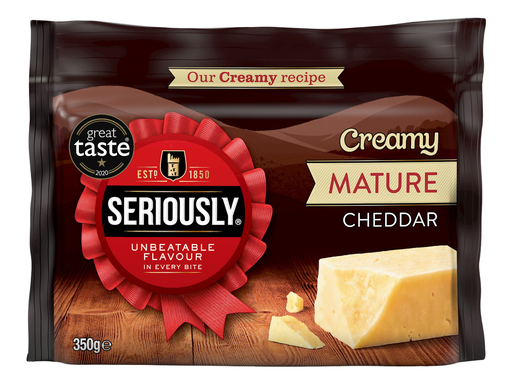 [4920] Seriously Strong Cheese - BLOCK Mature Cheddar 350g
