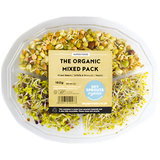 [13094] SkySprouts Organic Sprouts - Mixed Pack 160g