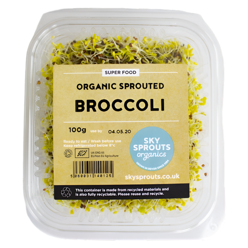 [13095] SkySprouts Organic Sprouts - Broccoli 100g