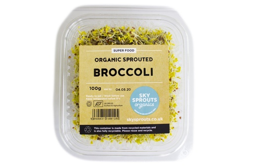 [13095] SkySprouts Organic Sprouts - Broccoli 100g