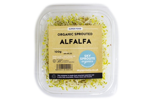 [13096] SkySprouts Organic Sprouts - Alfalfa 100g