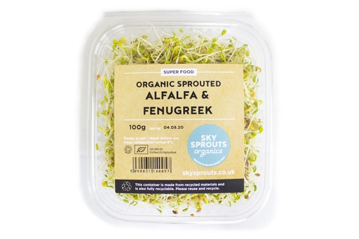 [13214] SkySprouts Organic Sprouts - Alfalfa and Fenugreek 100g
