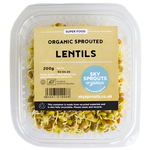 [13219] SkySprouts Organic Sprouts - Lentil 200g