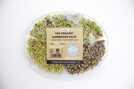 [13222] SkySprouts Organic Sprouts - Superfood Pack 110g