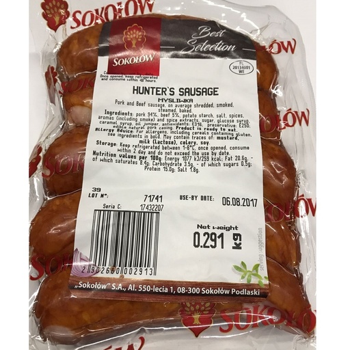 [2569] Sokolow Meats - Hunters 200g