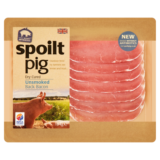 [6576] Spoilt Pig Bacon - Back Unsmoked 184g