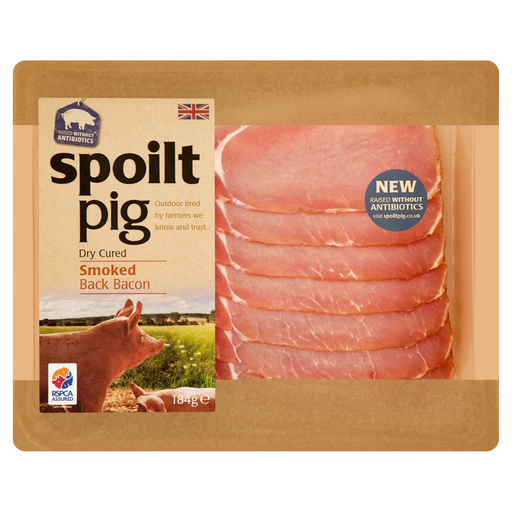 [6578] Spoilt Pig Bacon - Back Smoked 184g