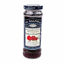 [8484] St Dalfour Jam - Raspberry & Pomegranate X 6 X 284g