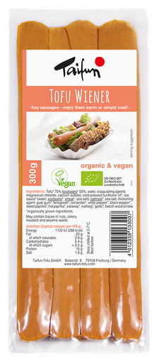 [5477] Taifun Organic Tofu Sausages - Wiener Frankfurters 300g