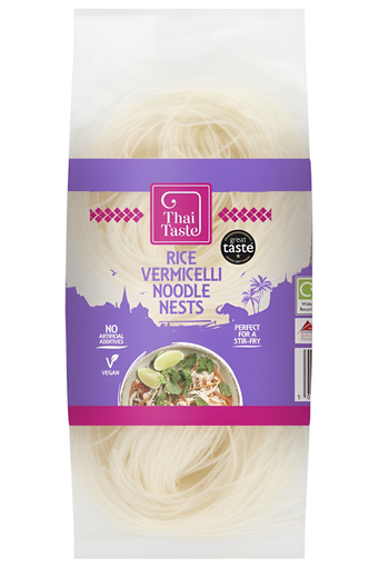 [12532] Thai Taste Noodles - Rice Vermicelli Nest X 8 X 200g