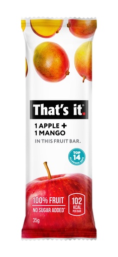 [13989] Thats It Fruit Bars - Apple and Mango X 12 X 35g