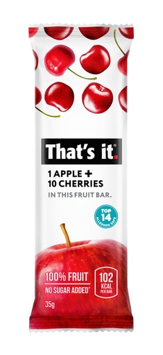 [13992] Thats It Fruit Bars - Apple and Cherry X 12 X 35g