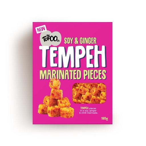 [13054] The Tofoo Co Tofu - Soy and Ginger Tempeh Pieces 180g