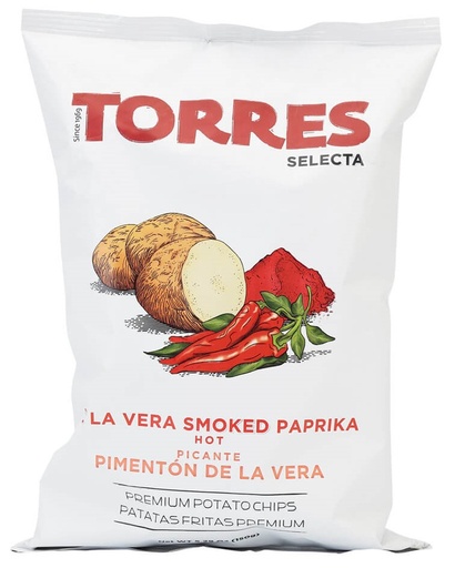 [9512] Torres Crisps - MEDIUM La Vera DOP Smoked Paprika x 15 x 150g