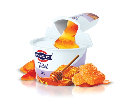 [3948] Total Split Pot Greek Yoghurt - Split Pot 0% Fat & Honey 150g