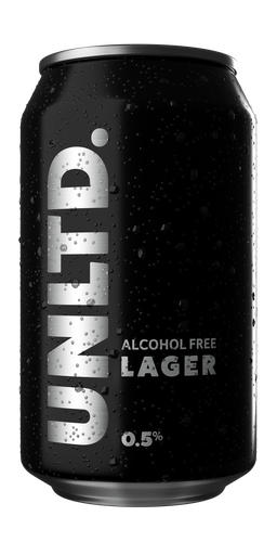 [13116] UNLTD Non Alcoholic Beer - CAN Lager 0.5% ABV X 12 X 330ml