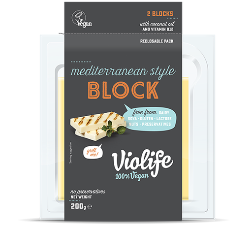 [5164] [30% OFF] Violife Vegan Cheese - Mediterranean Style Block 200g