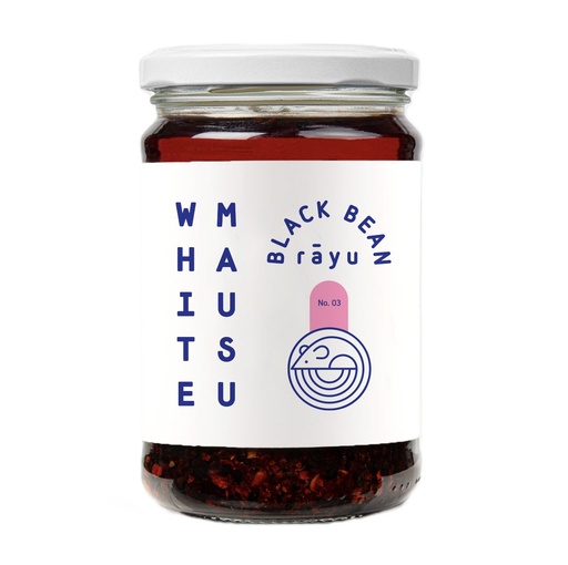 [10841] White Mausu - Black Bean Rayu X 6 X 240g
