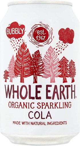 [9100] Whole Earth Organic Sparkling Drink - Cola X 24 X 330ml