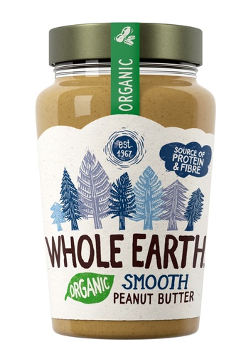[9209] Whole Earth Peanut Butter - Organic Smooth X 6 X 340g