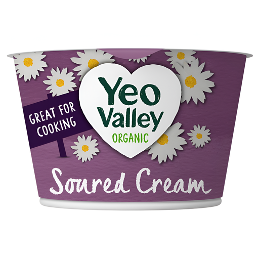 [3956] Yeo Valley Organic Fresh Creams - Soured Cream Low Fat 200g