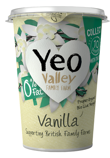 [4323] Yeo Valley Organic Fruit Yoghurt - Vanilla 450g