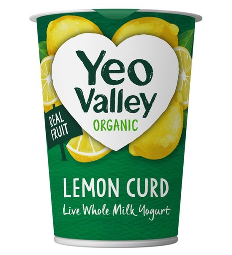 [4325] Yeo Valley Organic Fruit Yoghurt - Lemon Curd 450g