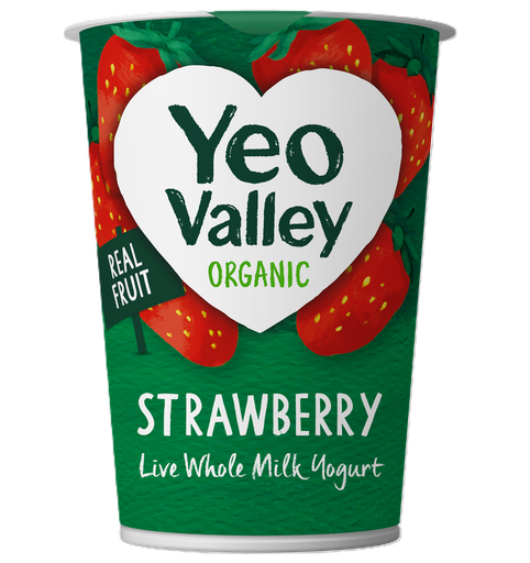 [4327] Yeo Valley Organic Fruit Yoghurt - Strawberry 450g