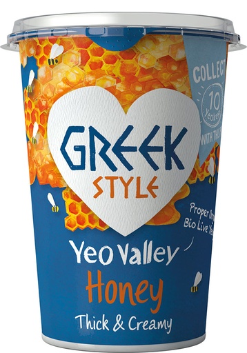 [5352] Yeo Valley Organic Yoghurt - Greek Style Honey 450g