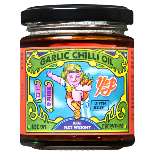 [13791] Yep Kitchen Chilli Oil - Garlic with Beef X 6 X 160g