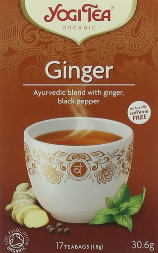 [9155] Yogi Organic Tea - Ginger X 6 X 17pc