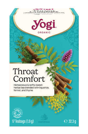 [9165] [20% OFF] Yogi Organic Tea - Throat Comfort X 6 X 17pc