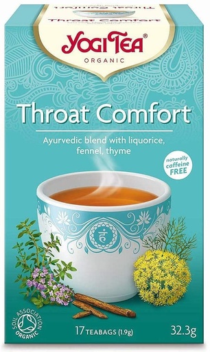 [9165] Yogi Organic Tea - Throat Comfort X 6 X 17pc