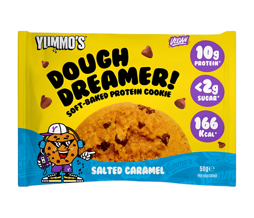 [12747] Yummos Vegan Protein Cookie - Salted Caramel X 12 X 50g