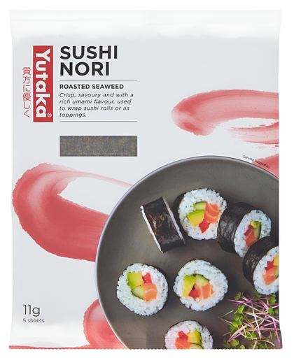 [12227] Yutaka Japanese Condiments - Roasted Seaweed Sushi Nori (5pc) X 20 X 11g